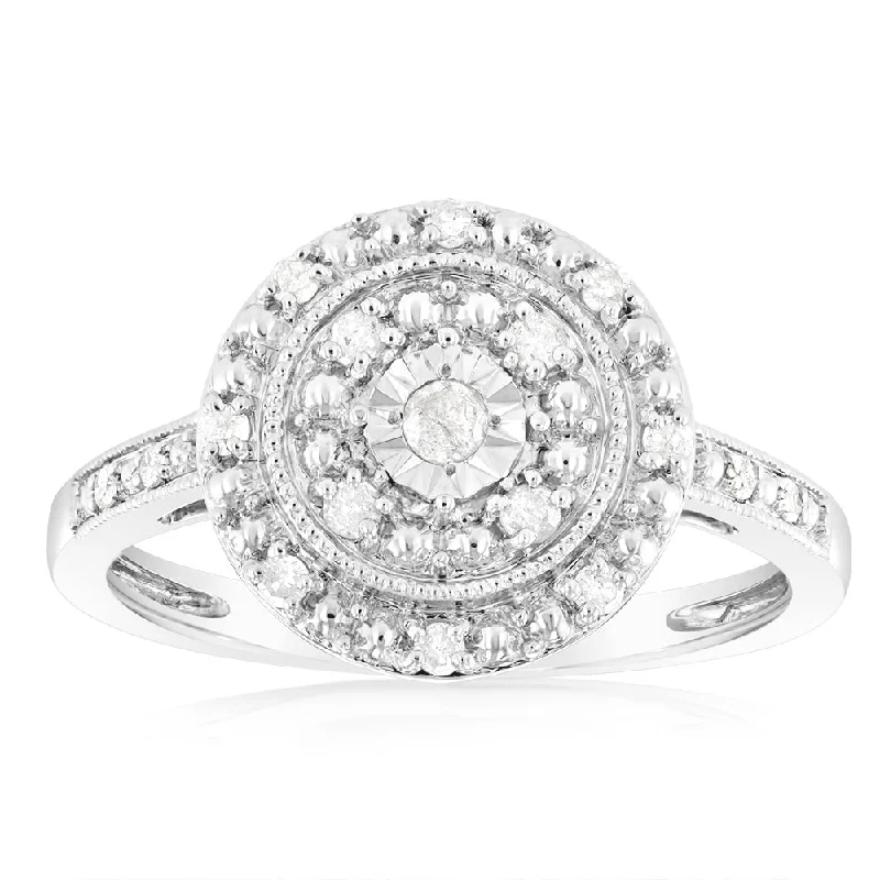 Limited-Stock Jewelry Clearance – Grab Your Favorites Now 1/5 Carat Diamond Round Ring in Sterling Silver Limited-Stock Jewelry Clearance – Grab Your Favorites Now 1/5 Carat Diamond Round Ring in Sterling Silver