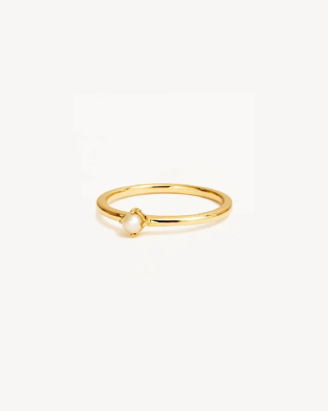 The Ultimate Jewelry Sale – Shop Premium Styles 14k Solid Gold Serene Pearl Ring
