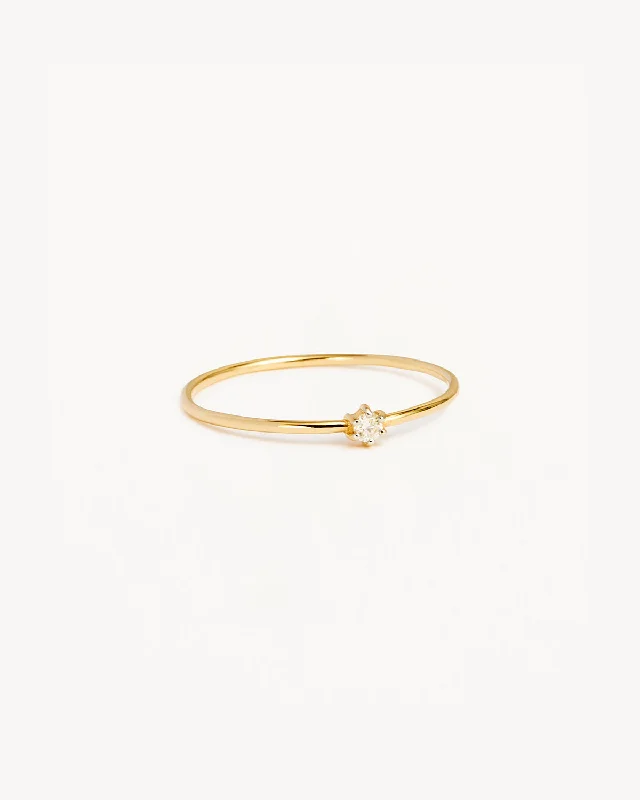 Shop Modern Jewelry Collections With Exclusive Discounts 14k Solid Gold Sweet Droplet Diamond Ring