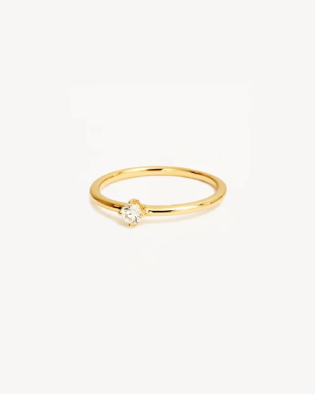The Perfect Jewelry Piece At The Perfect Price 14k Solid Gold Water Drop Diamond Ring