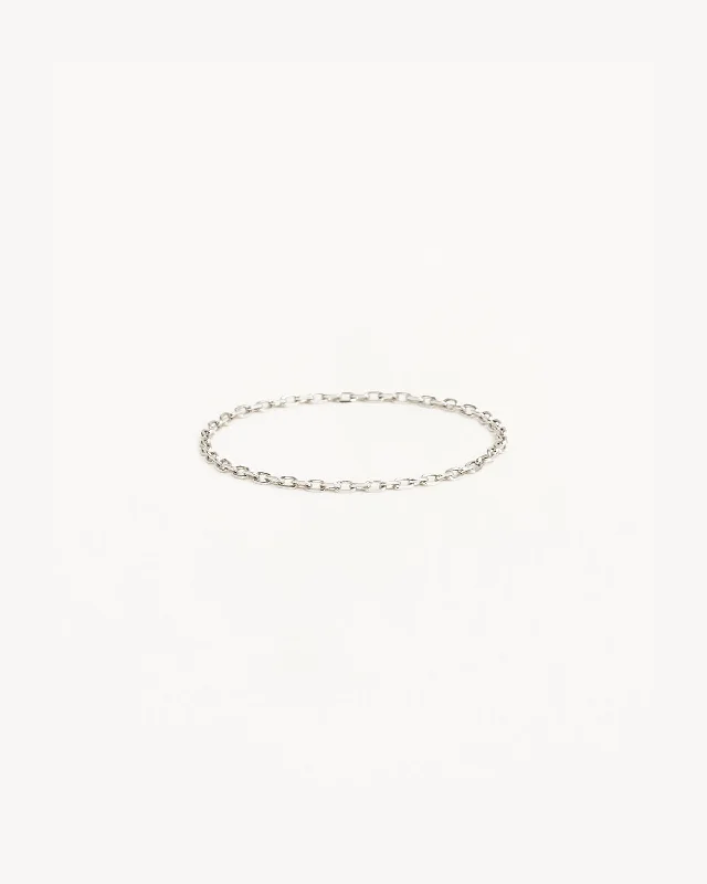 Unmissable Deals On Handmade Jewelry Collections 14k Solid White Gold Purity Chain Ring