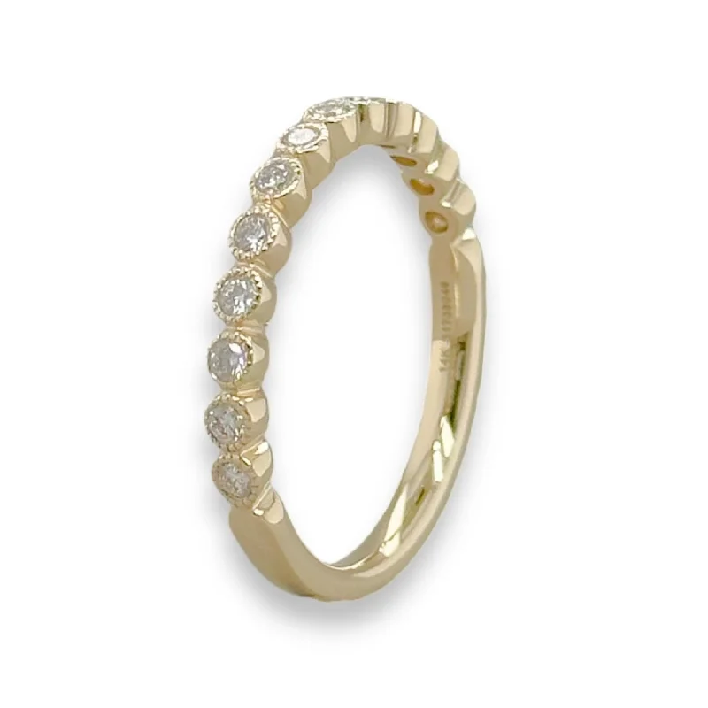 Trending Jewelry Styles Now At Limited-Time Discounts 14K Y Gold .25cttw Bezel Set Diamond Band