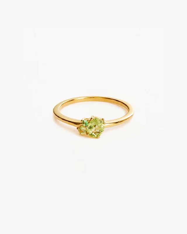 Handcrafted Beauty At Affordable Prices 18k Gold Vermeil Kindred Birthstone Ring - August