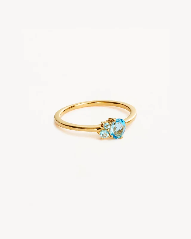 Flash Sale On Exquisite Jewelry – Don't Miss Out 18k Gold Vermeil Kindred Birthstone Ring - March
