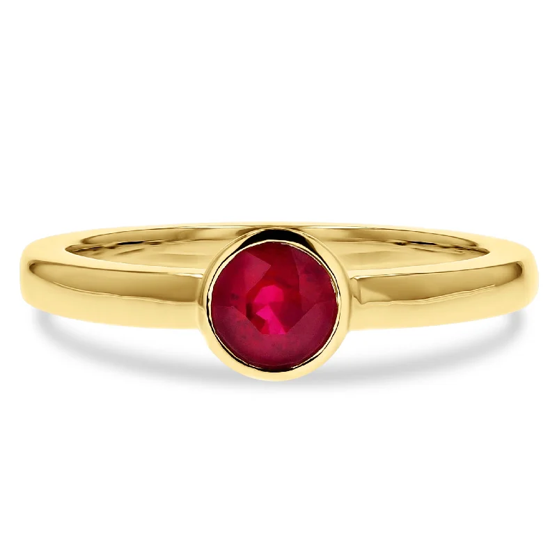 Discover Unique Jewelry With Special Limited-Time Offers Bezel-Set Ruby Ring