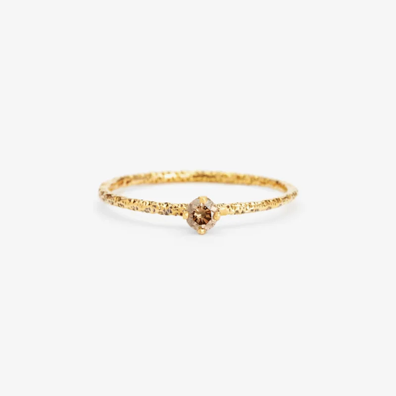 Jewelry Deals That Outshine The Rest R9002BR | 3mm Brown Diamond Homespun Solitaire Ring Jewelry Deals That Outshine The Rest R9002BR | 3mm Brown Diamond Homespun Solitaire Ring
