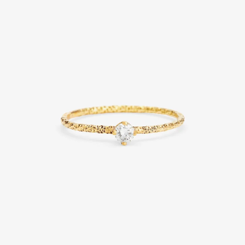 Best Jewelry Deals – Premium Quality At Exclusive Discounts R9002W | 3mm White Diamond Homespun Solitaire Ring