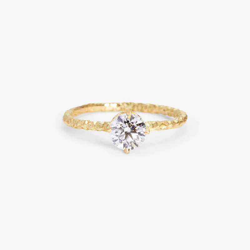 Shop Jewelry That Shines Without The High Price R9007W | 5.6mm White Diamond Homespun Solitaire Ring