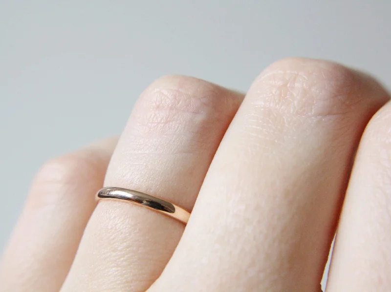Grab Stylish Jewelry Before The Sale Ends 2mm Half Round Band