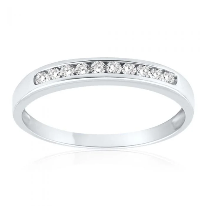 Don't Miss Our Biggest Jewelry Sale Of The Season 9ct White Gold Delightful Diamond Ring