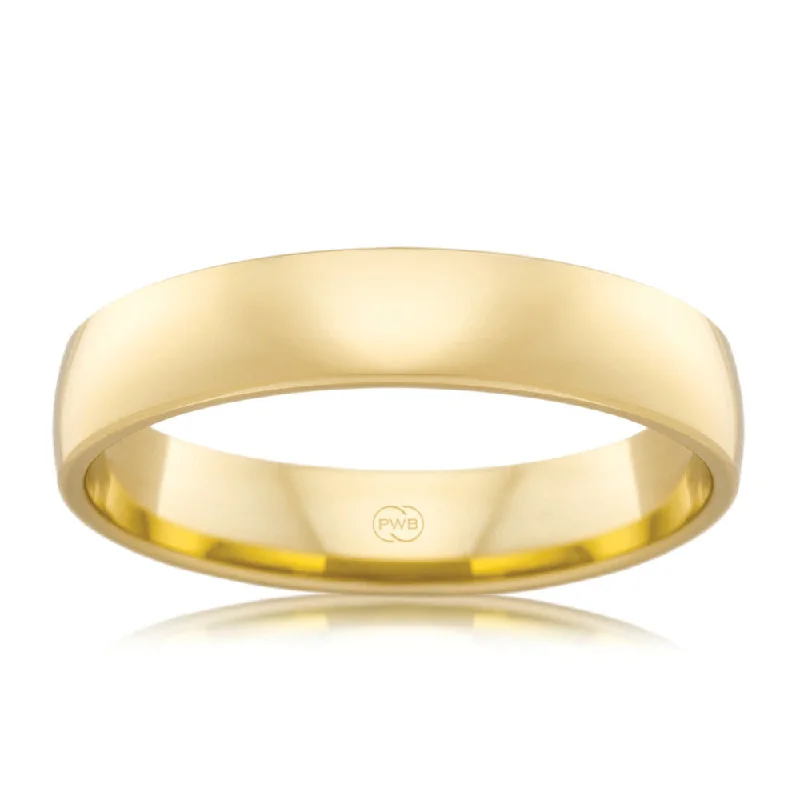 Handcrafted Jewelry Sale – Unique Designs At Low Prices 9ct Yellow Gold 4mm Classic Barrel Ring. Size N Handcrafted Jewelry Sale – Unique Designs At Low Prices 9ct Yellow Gold 4mm Classic Barrel Ring. Size N