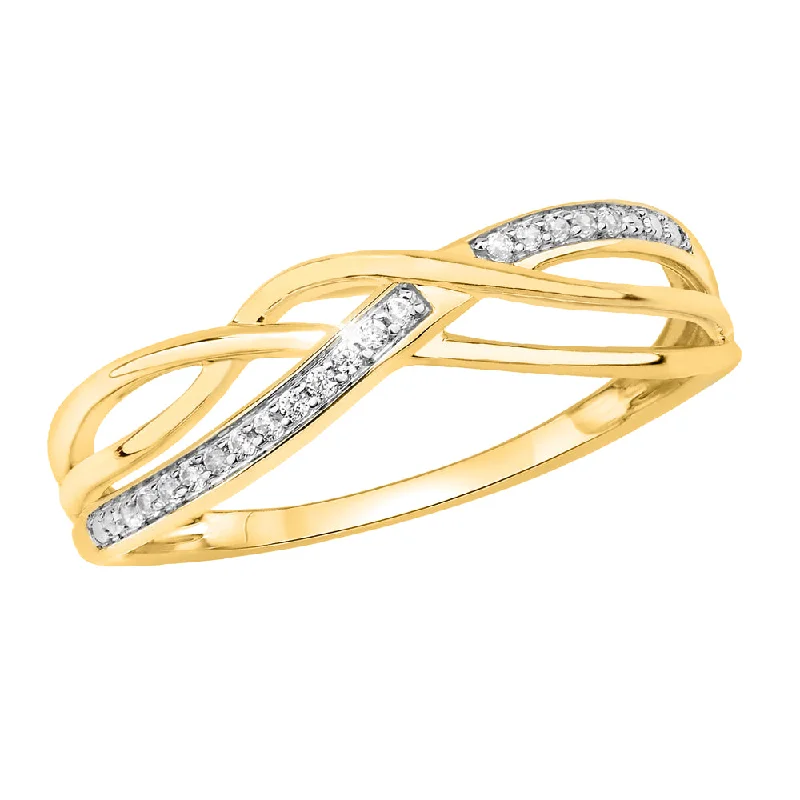 Special Jewelry Deals – Upgrade Your Collection 9ct Yellow Gold Diamond Plait Ring