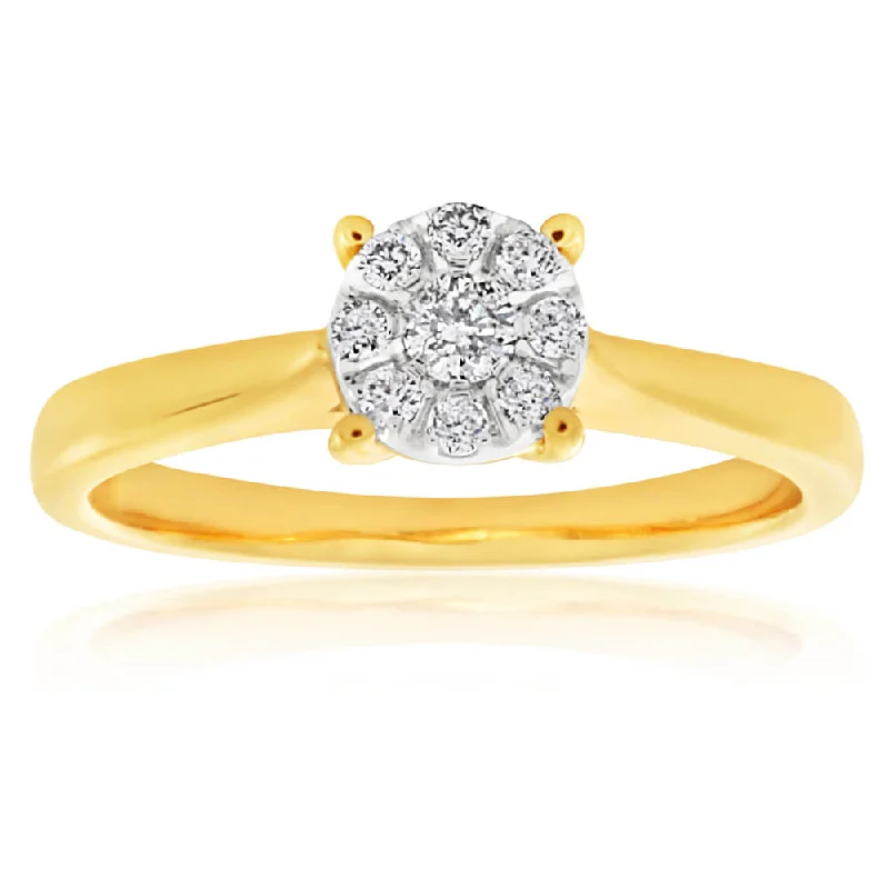 Trending Jewelry Now Available At Exclusive Prices 9ct Yellow Gold Diamond Ring Set with 9 Stunning Diamonds Trending Jewelry Now Available At Exclusive Prices 9ct Yellow Gold Diamond Ring Set with 9 Stunning Diamonds