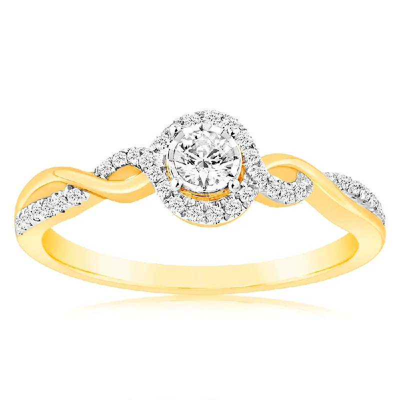 Seasonal Jewelry Sale – Upgrade Your Style Today 9ct Yellow Gold Luminesce Lab Grown Diamond Ring with 11 Brilliant Cut Diamonds Seasonal Jewelry Sale – Upgrade Your Style Today 9ct Yellow Gold Luminesce Lab Grown Diamond Ring with 11 Brilliant Cut Diamonds