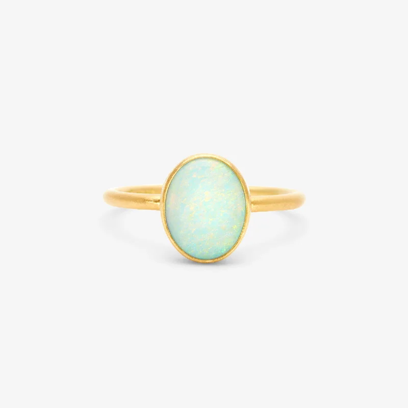 Don't Miss Out On Bestselling Jewelry At Special Prices R12001OP | Australian White Opal Glacé Ring