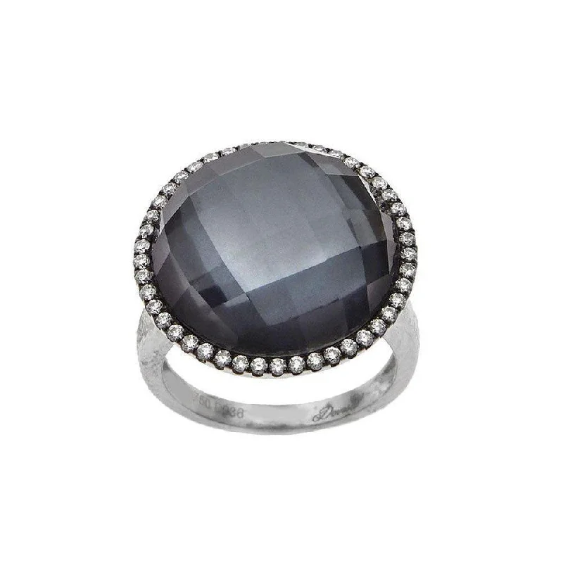 Unmissable Jewelry Sale – Shop Before It's Too Late Black Mother of Pearl Doublet Ring