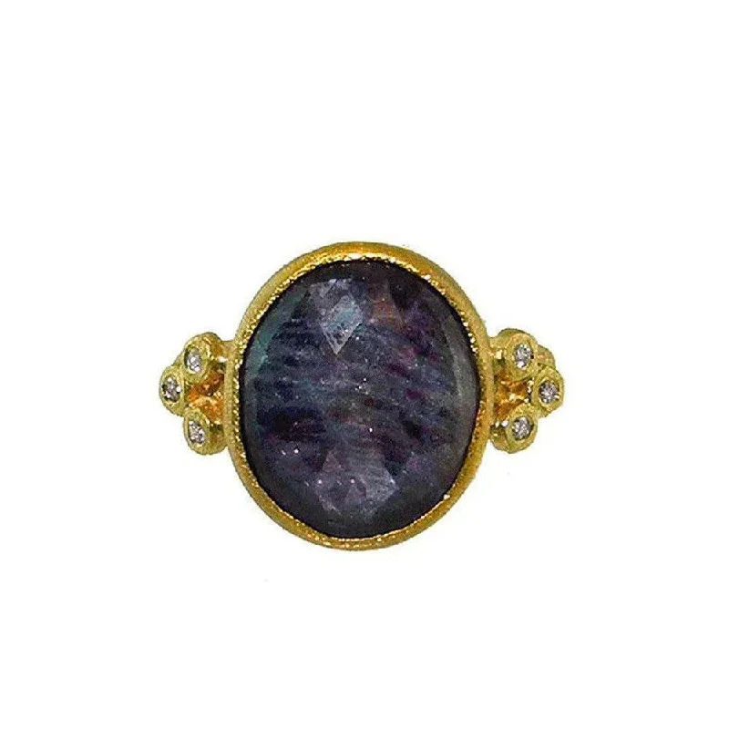 Celebrate Every Occasion With Sparkling Savings Blue Sapphire Ring 18k Gold