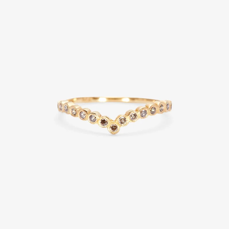 Shine Without Limits – Jewelry Sale Happening Now R11501BR | Brown Diamond Cresting Circle Band