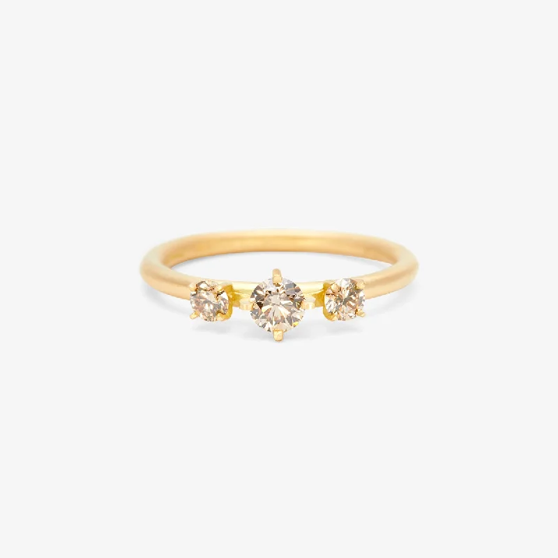 Seasonal Jewelry Deals – Elevate Your Style R11701BR | Brown Diamond Trinity Ring