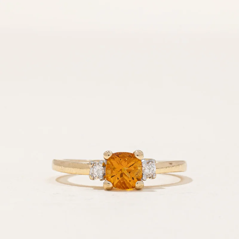 Limited-Stock Jewelry Sale – Once It's Gone, It's Gone Citrine & Diamond Ring | 0.50ct, 0.08ctw | SZ 5.75 |