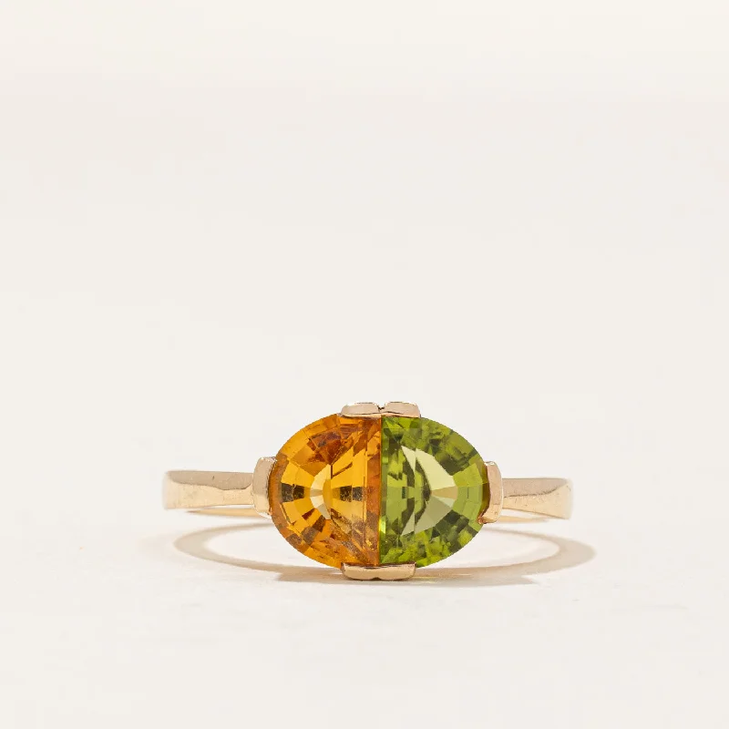 Seasonal Jewelry Sale – Upgrade Your Style Today Citrine & Peridot Ring | 1.50ctw | SZ 5.25 |