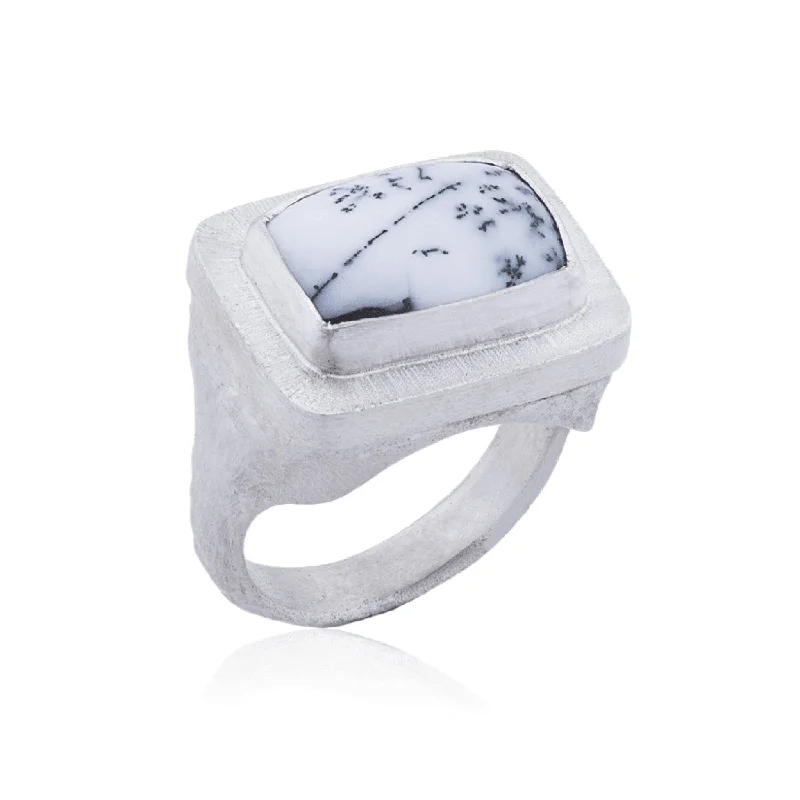 Luxury Meets Affordability – Jewelry Sale Live Now Lika Behar Sterling Silver & Dendritic Agate Gemstone Ring