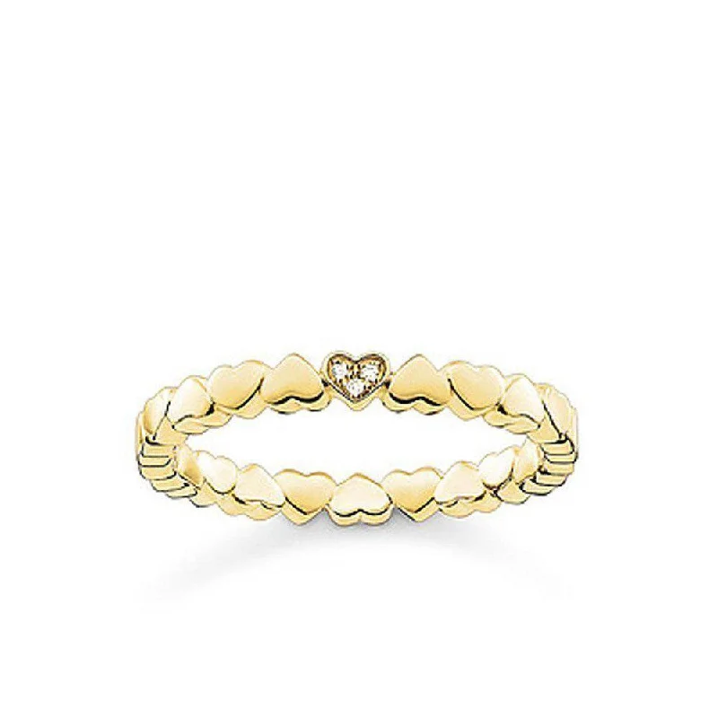 Shop Dazzling Jewelry At The Best Prices Diamond Hearts Band Yellow Gold
