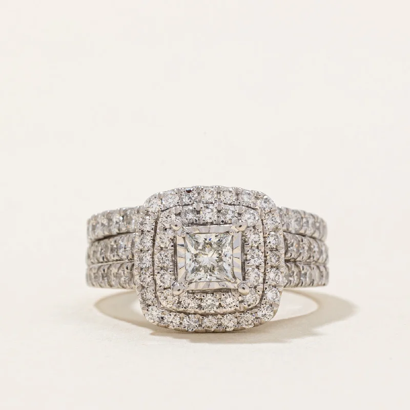 Exclusive Jewelry Sale – Sparkle For Less Diamond Wedding Ring Set | 1.44ctw | SZ 5 |