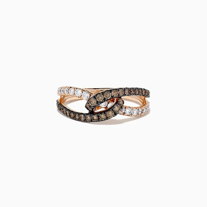 Flash Sale On Stunning Jewelry – Don't Miss Out 14K Rose Gold Espresso and Diamond Ring, 0.85 TCW Flash Sale On Stunning Jewelry – Don't Miss Out 14K Rose Gold Espresso and Diamond Ring, 0.85 TCW