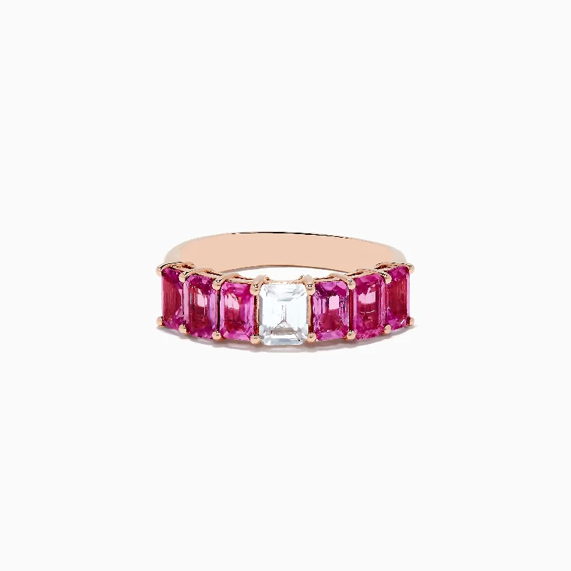 The Biggest Jewelry Sale Of The Year Is Here 14k Rose Gold Pink and White Sapphire Ring