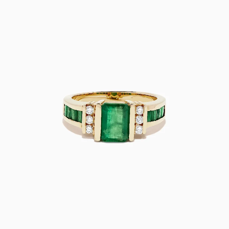 Jewelry Sale Alert – Shop Timeless Elegance Today Brasilica 14K Yellow Gold Emerald and Diamond Ring, 2.26 TCW Jewelry Sale Alert – Shop Timeless Elegance Today Brasilica 14K Yellow Gold Emerald and Diamond Ring, 2.26 TCW