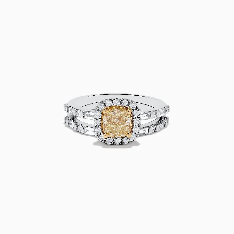 Jewelry Sale Bonanza – Grab Your Sparkle Now Canare 14K Two-Tone Gold Yellow Diamond Ring Set
