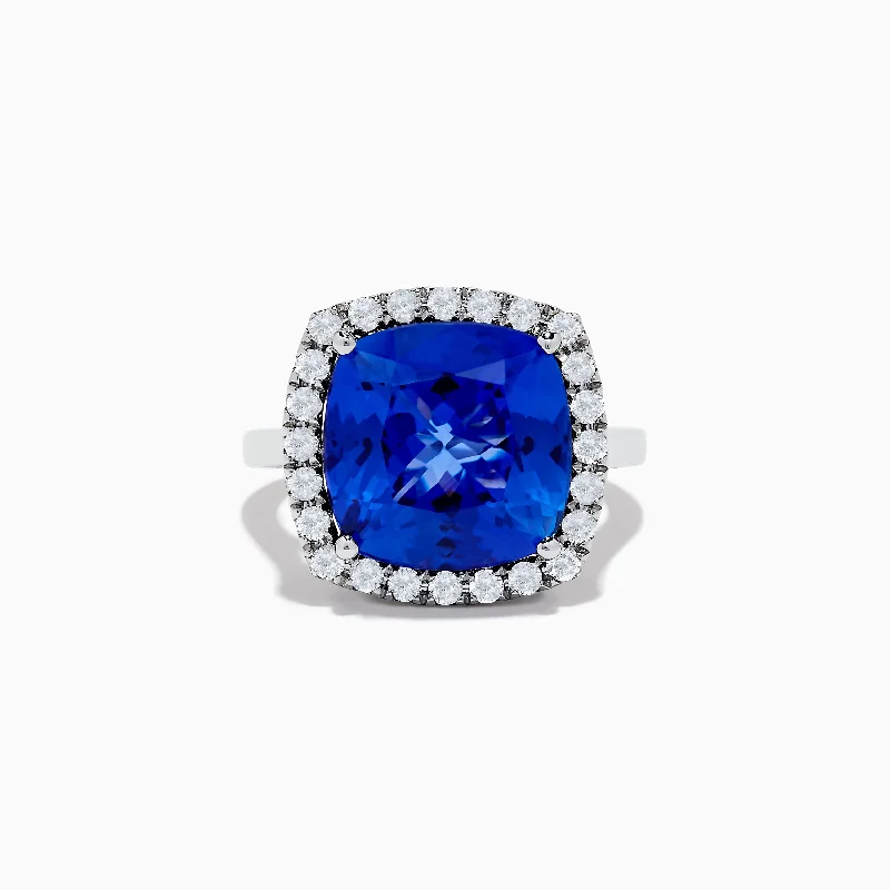 Jewelry Clearance Sale – Final Reductions Hematian 14K White Gold Tanzanite and Diamond Ring