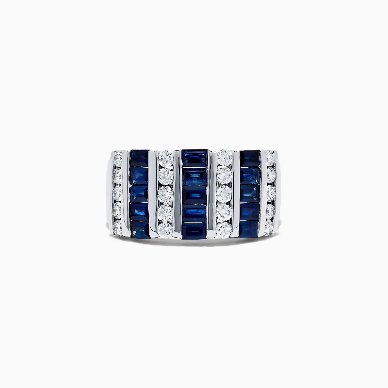 Shop Dazzling Jewelry With Special Promotional Discounts Royale Bleu 14K White Gold Sapphire and Diamond Ring, 2.04 TCW Shop Dazzling Jewelry With Special Promotional Discounts Royale Bleu 14K White Gold Sapphire and Diamond Ring, 2.04 TCW