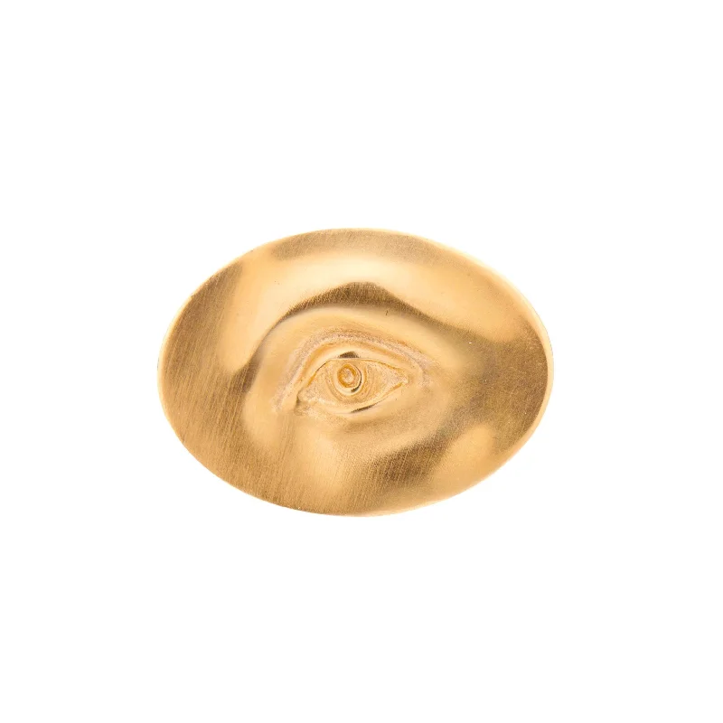 Jewelry Deals That Outshine The Rest Gabriella Kiss 18k Large Eye Ring Inscribed with "Invigilare"