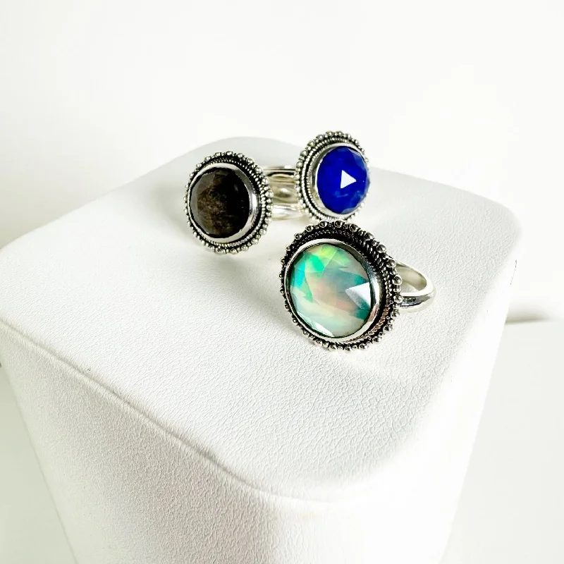 Sparkle More For Less – Jewelry Sale Happening Now Gemstone Bubble Signet Ring