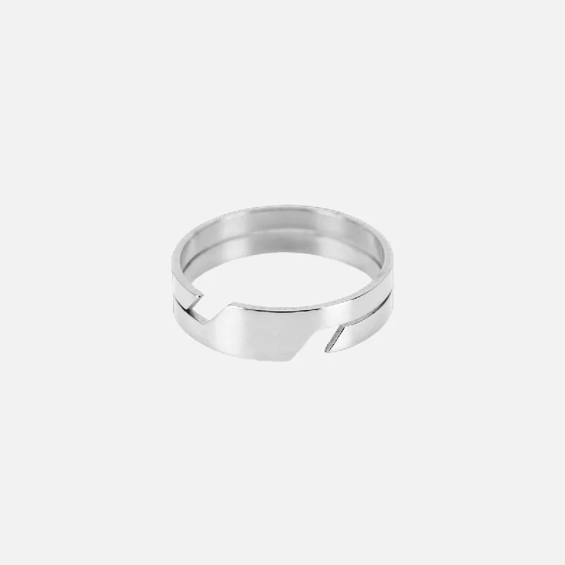 Unique Jewelry Designs Now At Discounted Rates "GÉOMÉTRIQUE" RING - WHITE GOLD