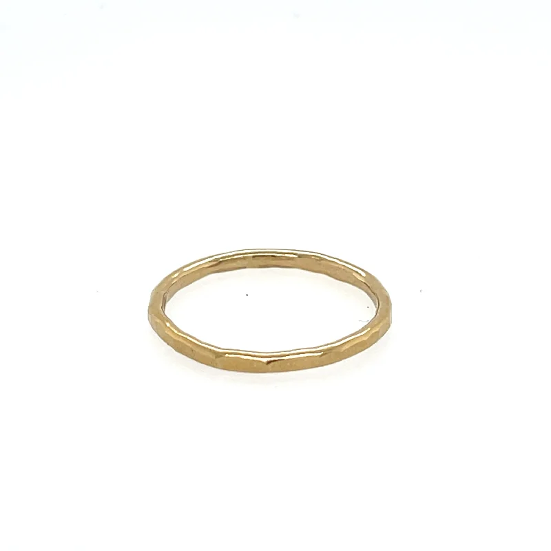 Modern Jewelry At Exclusive Discounts – Shop Today Hammered stack ring -R143
