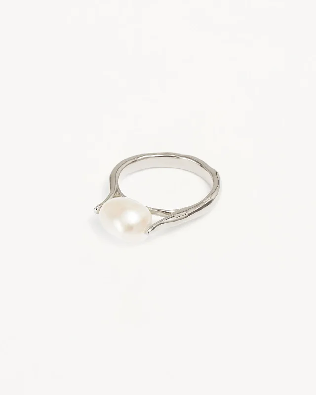 Unmissable Discounts On Timeless Jewelry Pieces Sterling Silver Harmony Pearl Ring