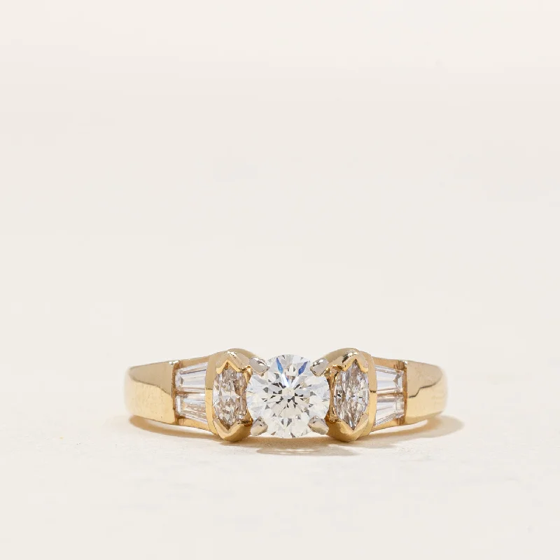 Unmissable Deals On Handmade Jewelry Collections High Set Diamond Engagement Ring | 0.78ctw | SZ 6 |