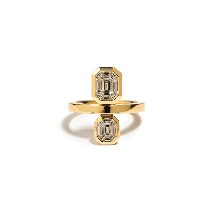 Best-Selling Jewelry Now Available At Special Deals Illusion Diamond  Duplex Ring