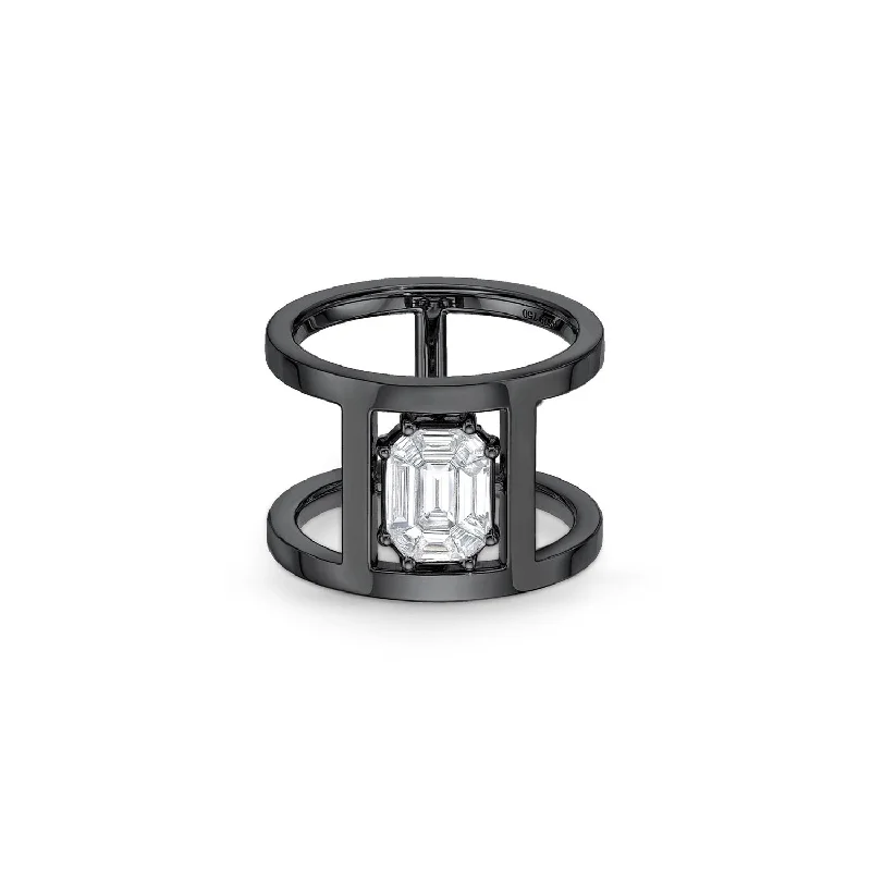 Handcrafted Jewelry Sale – Unique Designs At Low Prices Illusion Diamond Tube Ring