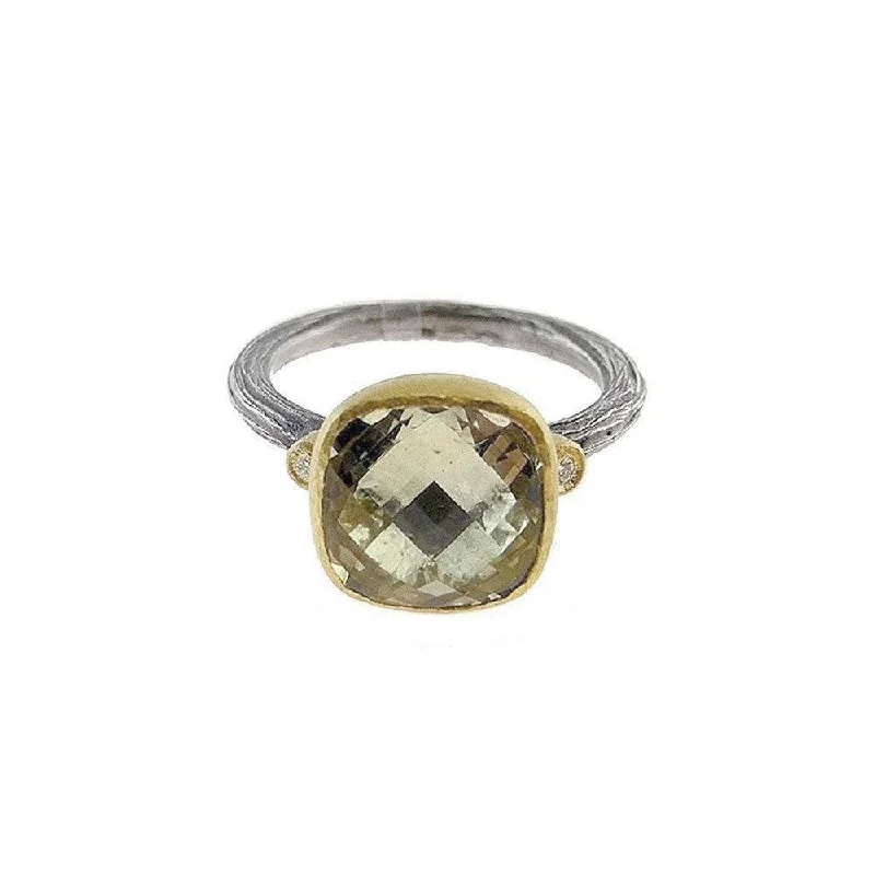Exclusive Jewelry Markdowns – Limited-Time Offer Lemon Quartz Ring With Diamonds