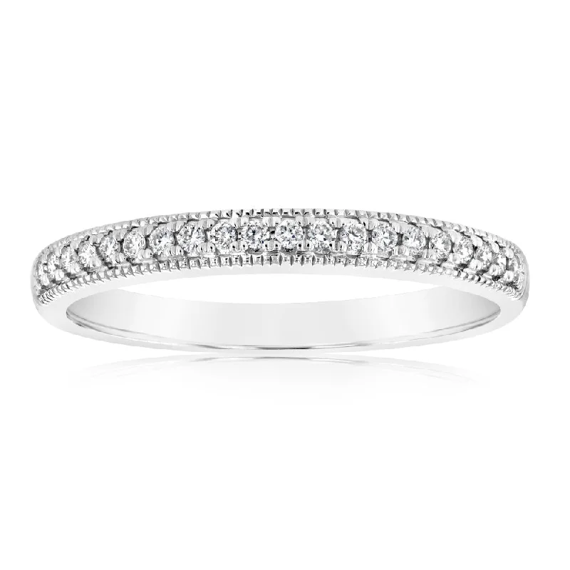 Unique Jewelry For Less – Shop The Sale Now Luminesce Lab Grown 1/10 Carat Diamond Eternity Ring in 9ct White Gold Unique Jewelry For Less – Shop The Sale Now Luminesce Lab Grown 1/10 Carat Diamond Eternity Ring in 9ct White Gold