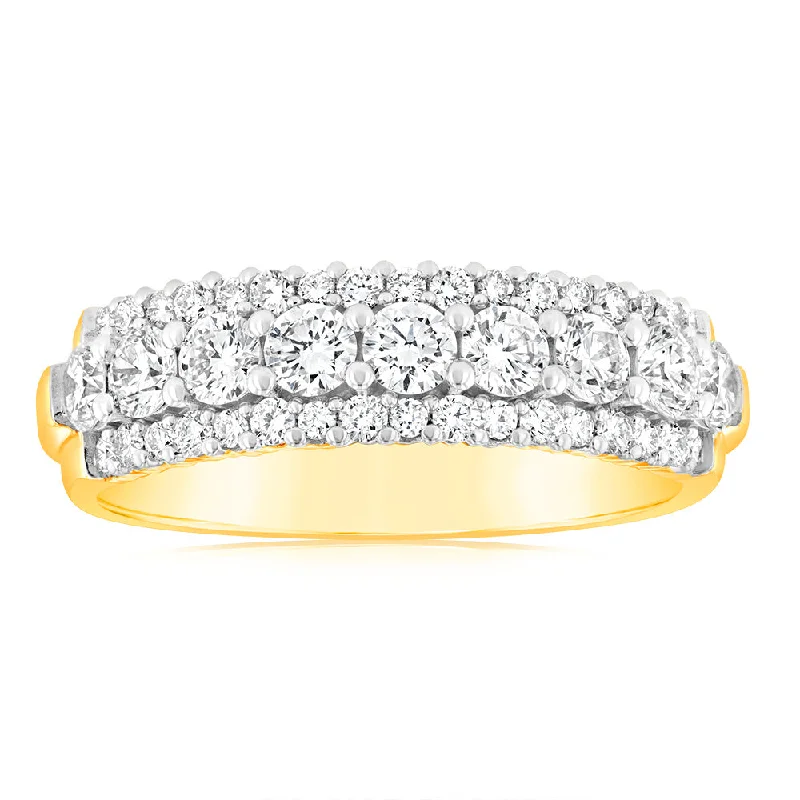 Exclusive Jewelry Bundles At Discounted Prices Luminesce Lab Grown 1 Carat Diamond Ring in 9ct Yellow Gold Exclusive Jewelry Bundles At Discounted Prices Luminesce Lab Grown 1 Carat Diamond Ring in 9ct Yellow Gold