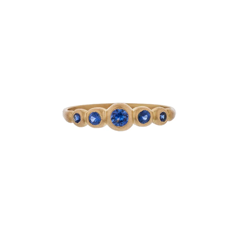 Stunning Jewelry Pieces At The Lowest Prices Ever Marian Maurer 18k Five Stone Sapphire Kima Ring