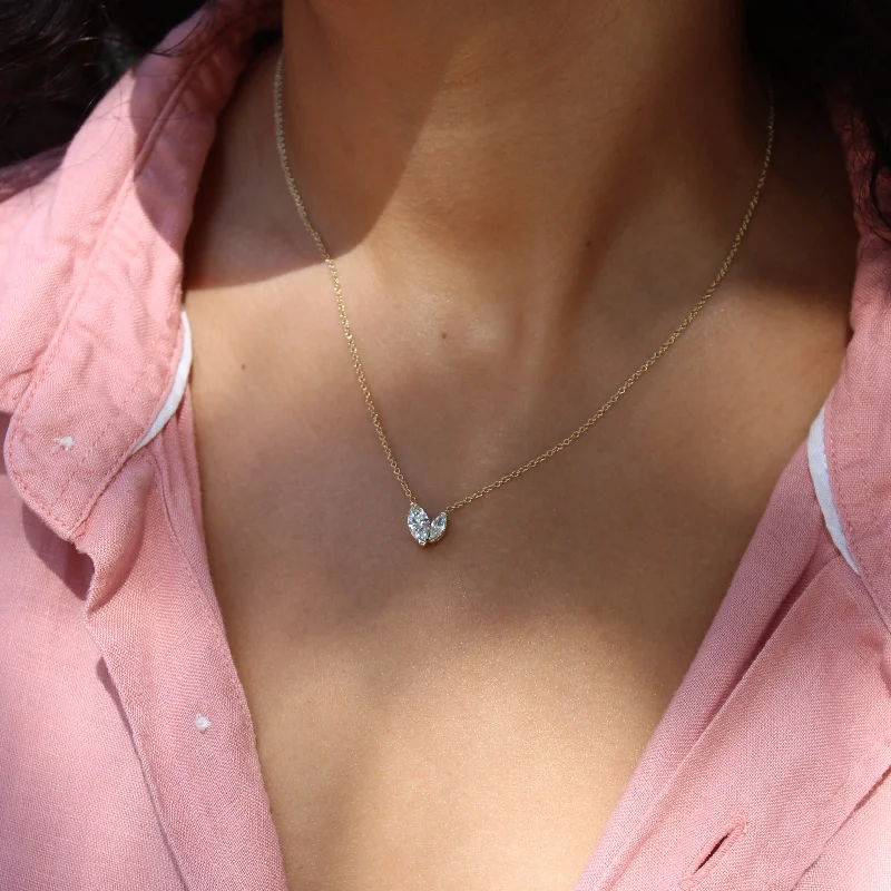 Exclusive Jewelry Sale – Limited-Time Discounts Marquise Gold Necklace with White Diamond Exclusive Jewelry Sale – Limited-Time Discounts Marquise Gold Necklace with White Diamond