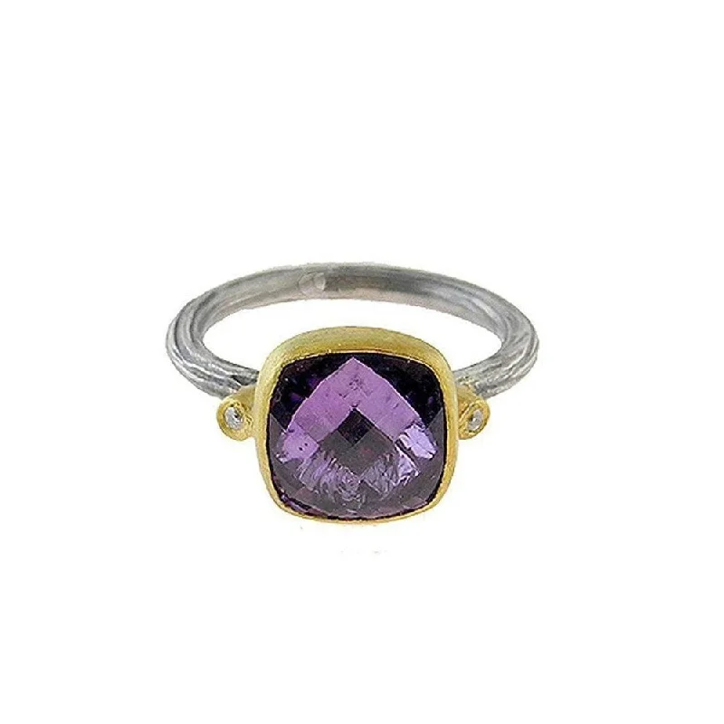 Gorgeous Jewelry, Limited-Time Savings Medium Amethyst Ring With Diamond