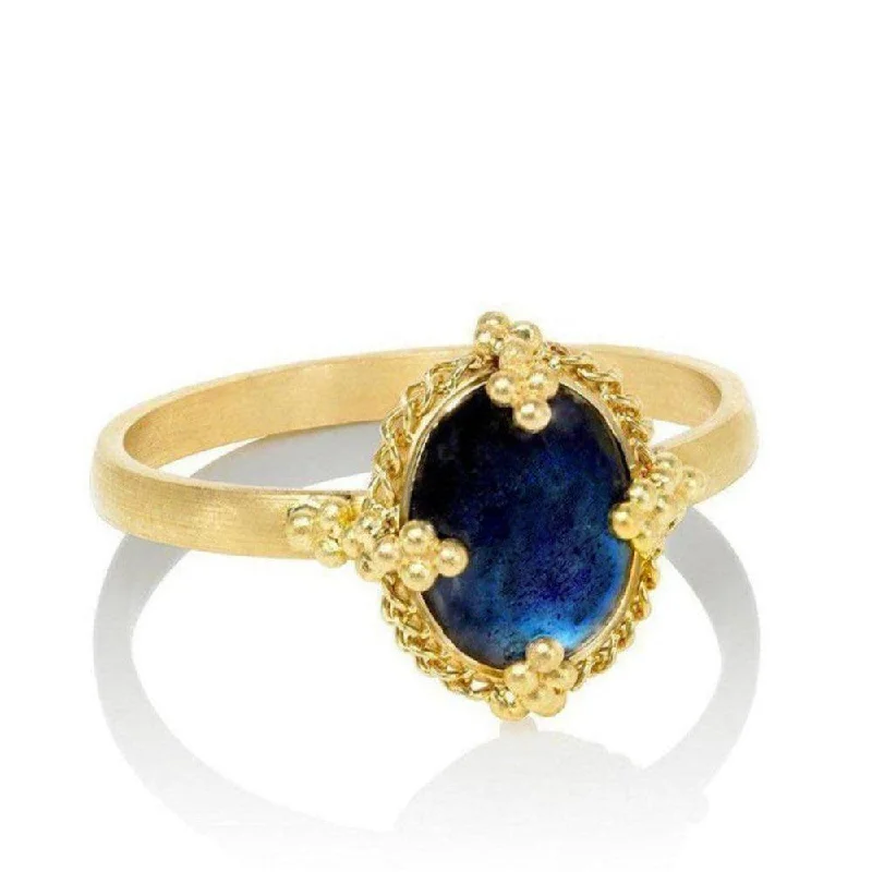 Affordable Gold-Plated Jewelry For Modern Fashion Medium Oval Tanzanite Ring