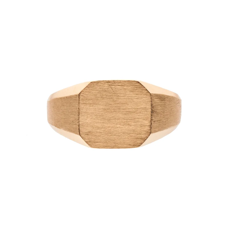 Shop Dazzling Jewelry At The Best Prices Métier Modern 14k Squared Signet Ring